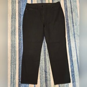 Chico's Classic Black Slimming Ankle Jeans